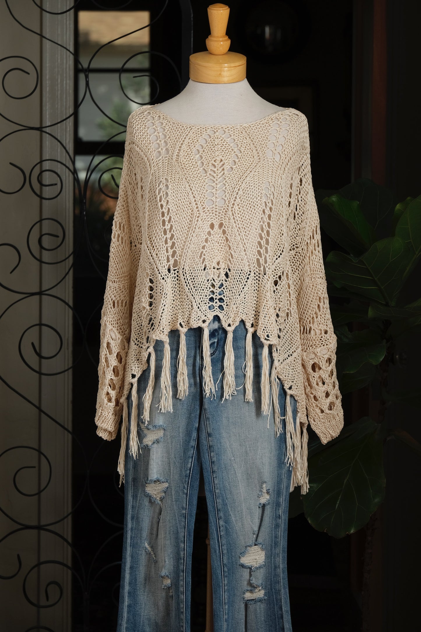 Crochet Tassel Top
