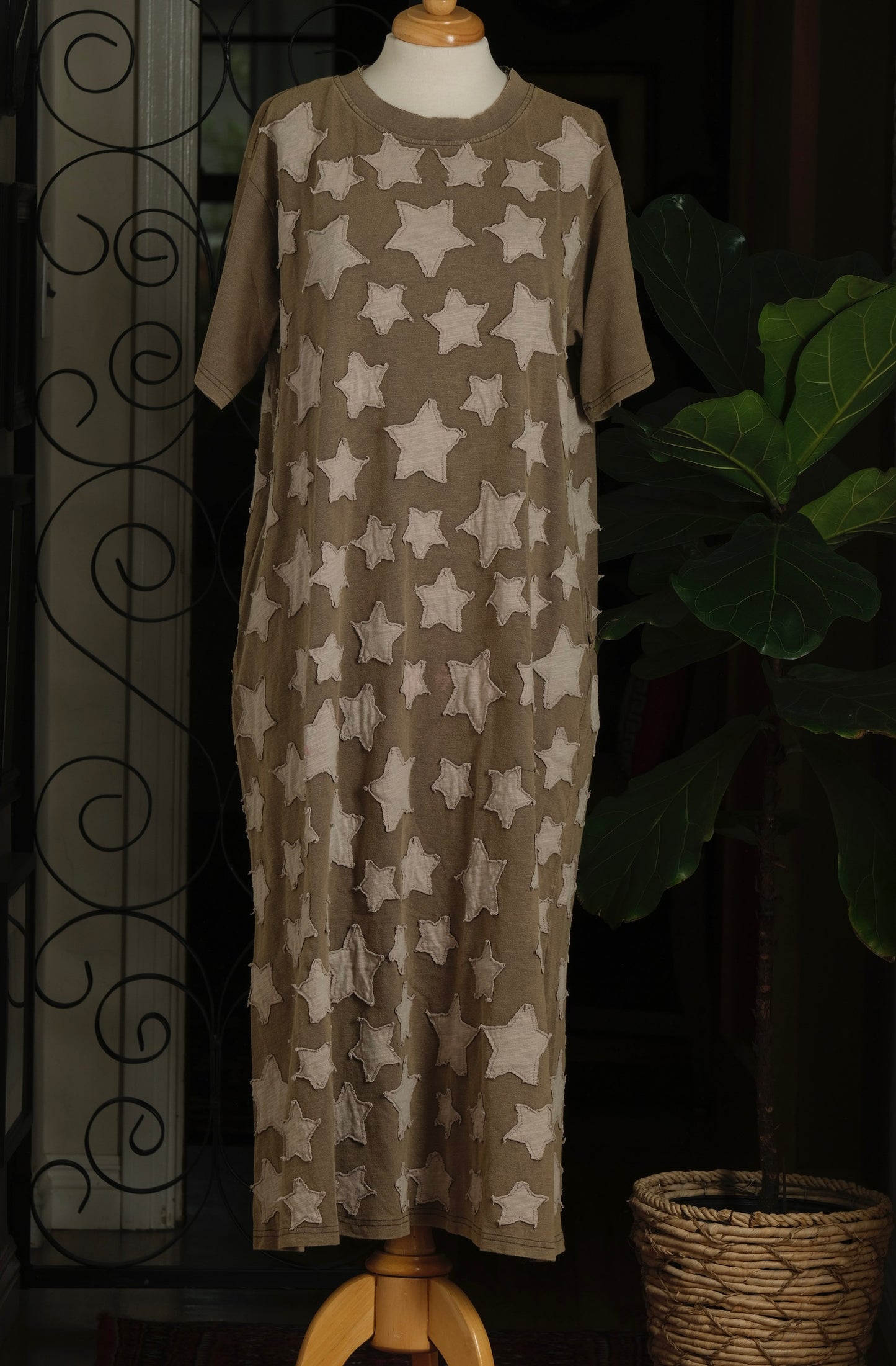 Bright Star Dress in Moss