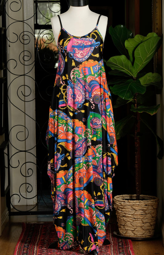 Cocoon Dress in Luxe Hippie