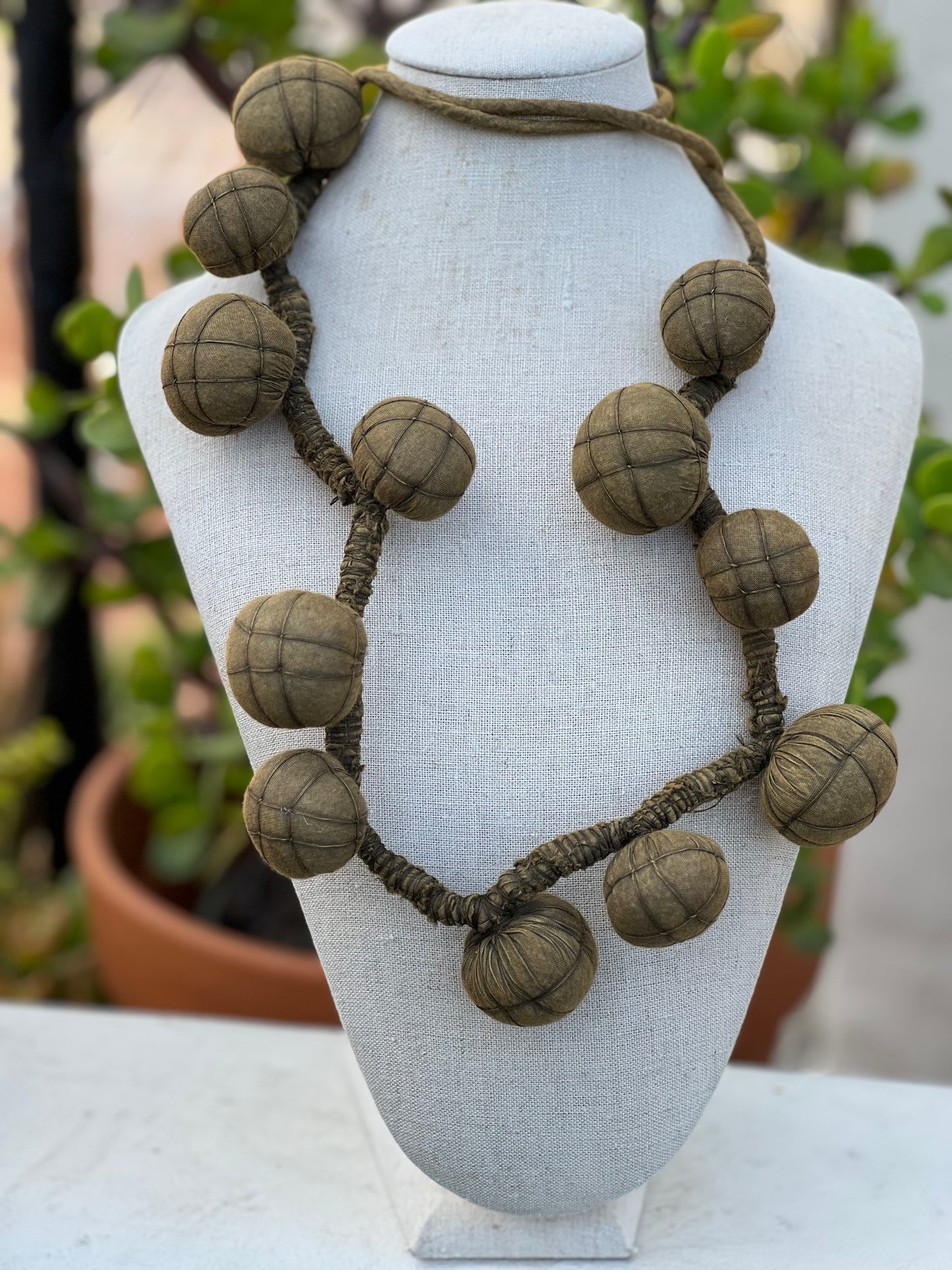 Giant Celestial Necklace in Peanut