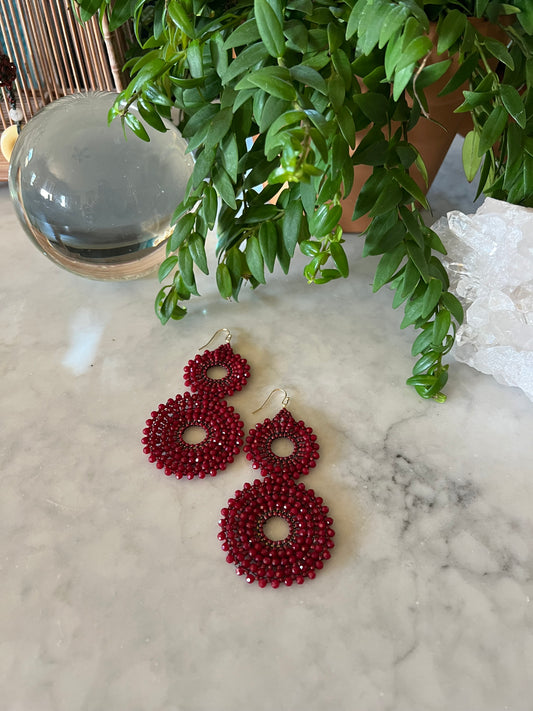 Supernova Earring in Dragons Blood