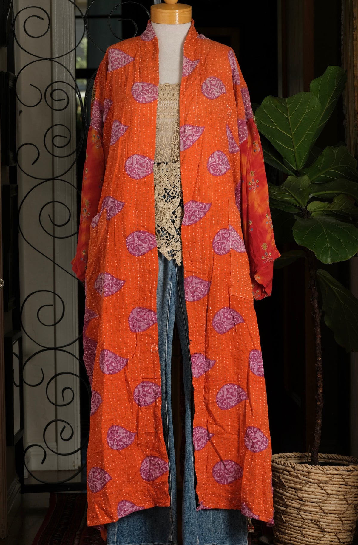Silk Sleeve Duster in Dream of Sunshine
