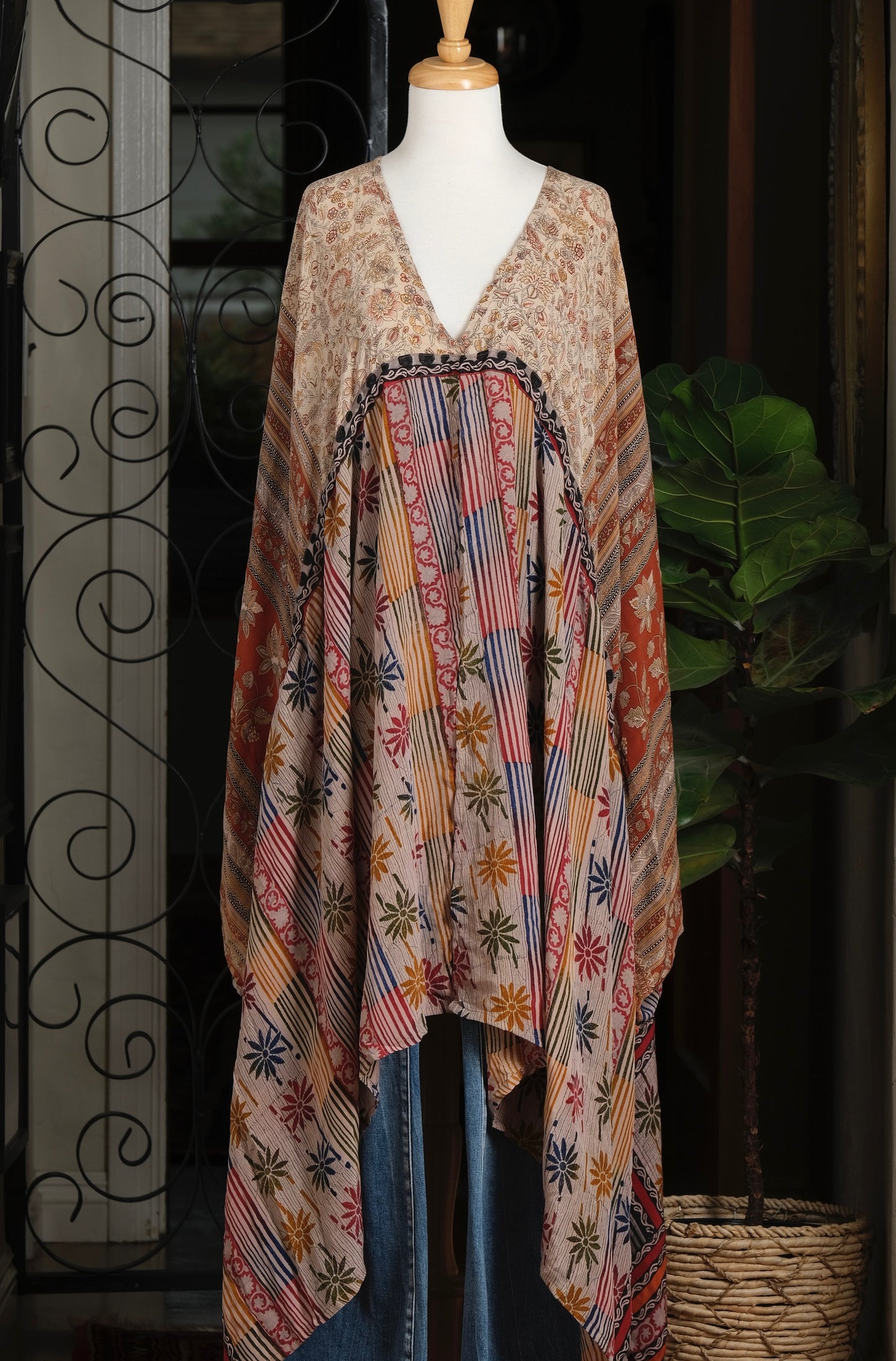 Eclipse Topper in Autumn Stripe