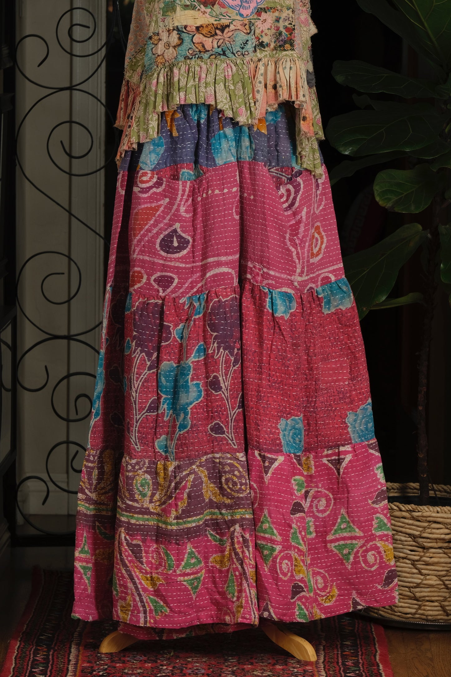 Pocket Pant in Turquoise Rose