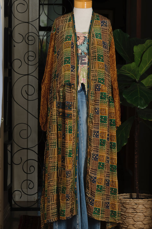 Evermore Duster in Fall Marigold
