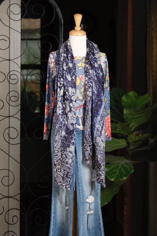 Scarf in Heirloom Indigo