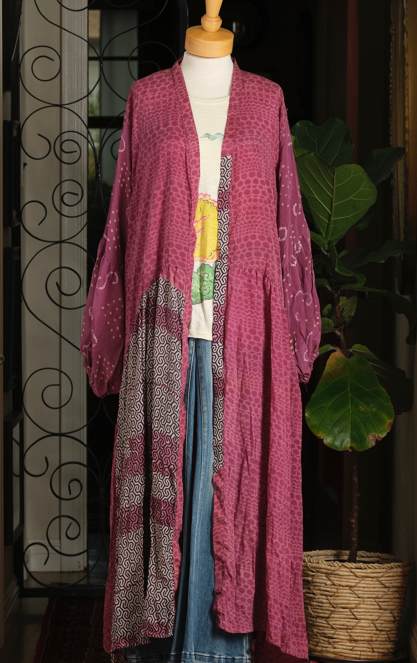 Evermore Duster in Violet Dot