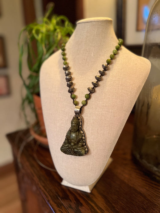 Olive Jade Buddha 927