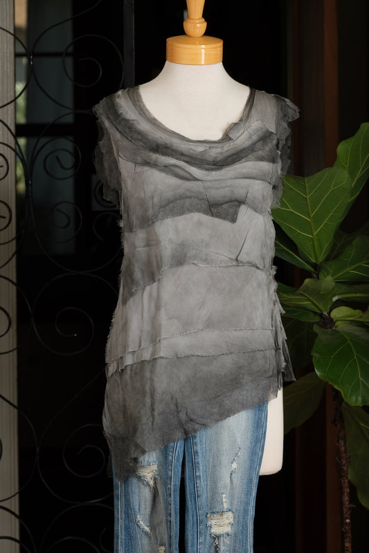 Jordan Tank in Charcoal Ombre