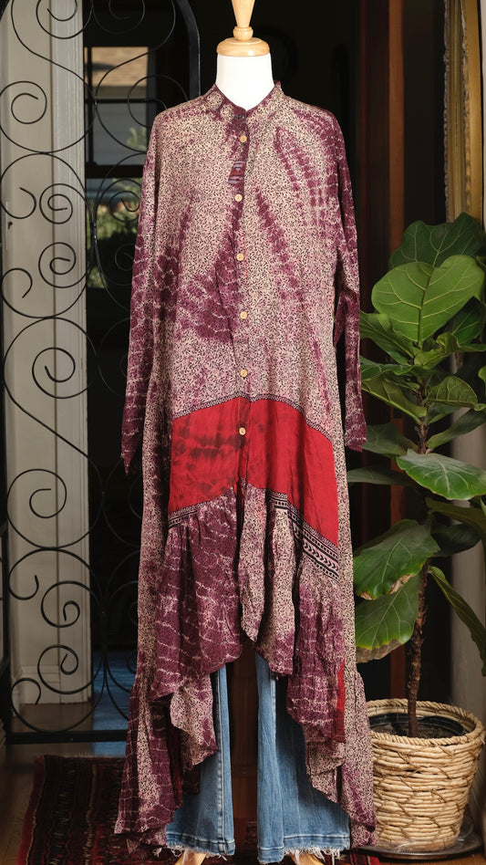 Lotus Duster Dress in Sweet Little Flower