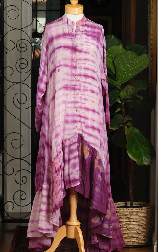 Lotus Duster Dress in Turquoise Surprise