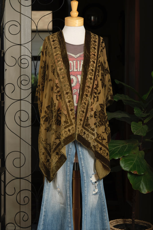 Burnout Velvet in Olive