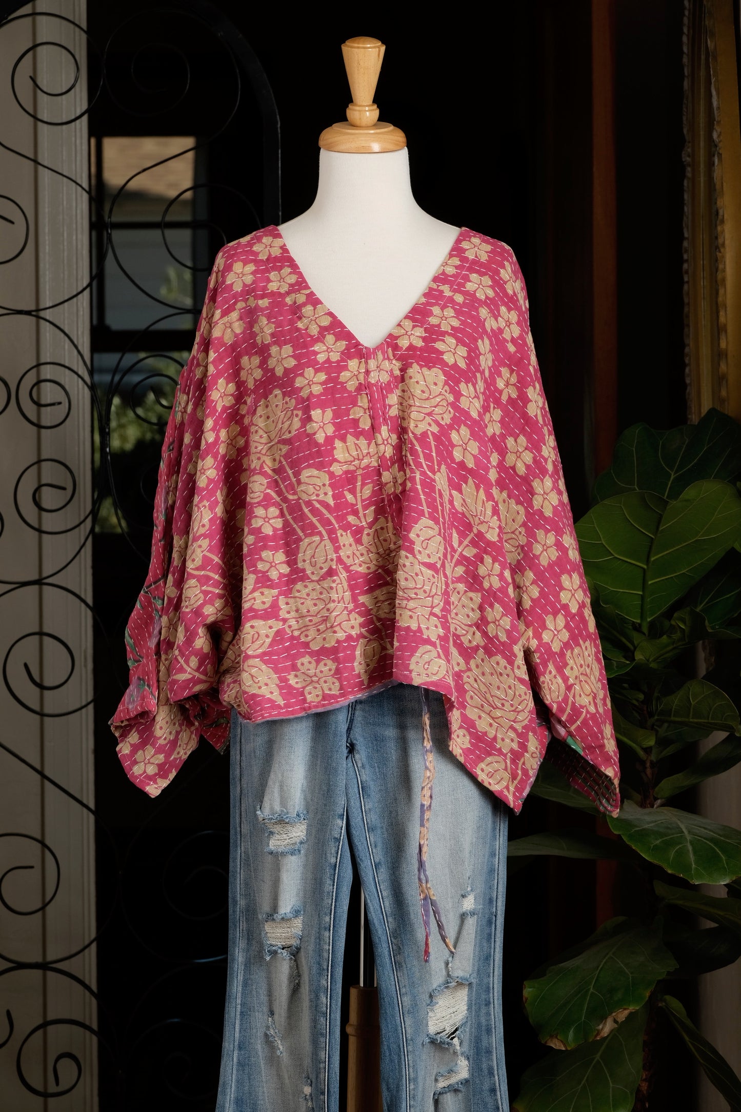 Butterfly Top in Sweet Yellow Flower