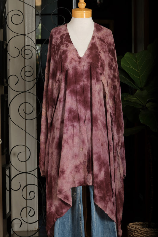 Eclipse Topper in Plum Tie Dye