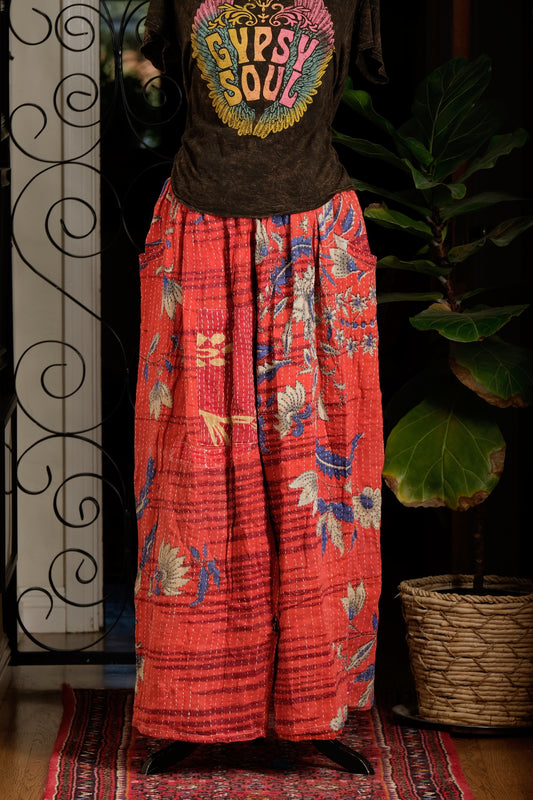 Crossroad Pant in Blue Leaf