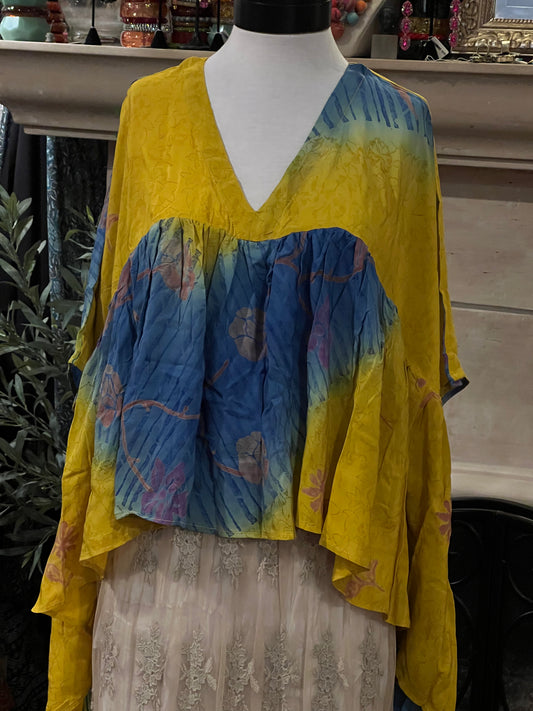 Gold Dust Crop Top in Sunshine Sky