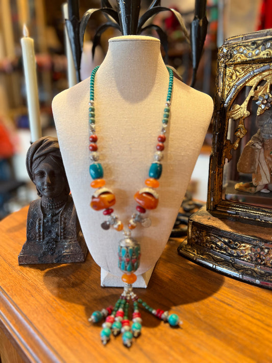 Drum Song Tassel Necklace