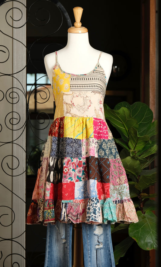 Pinafore Patchwork Dress