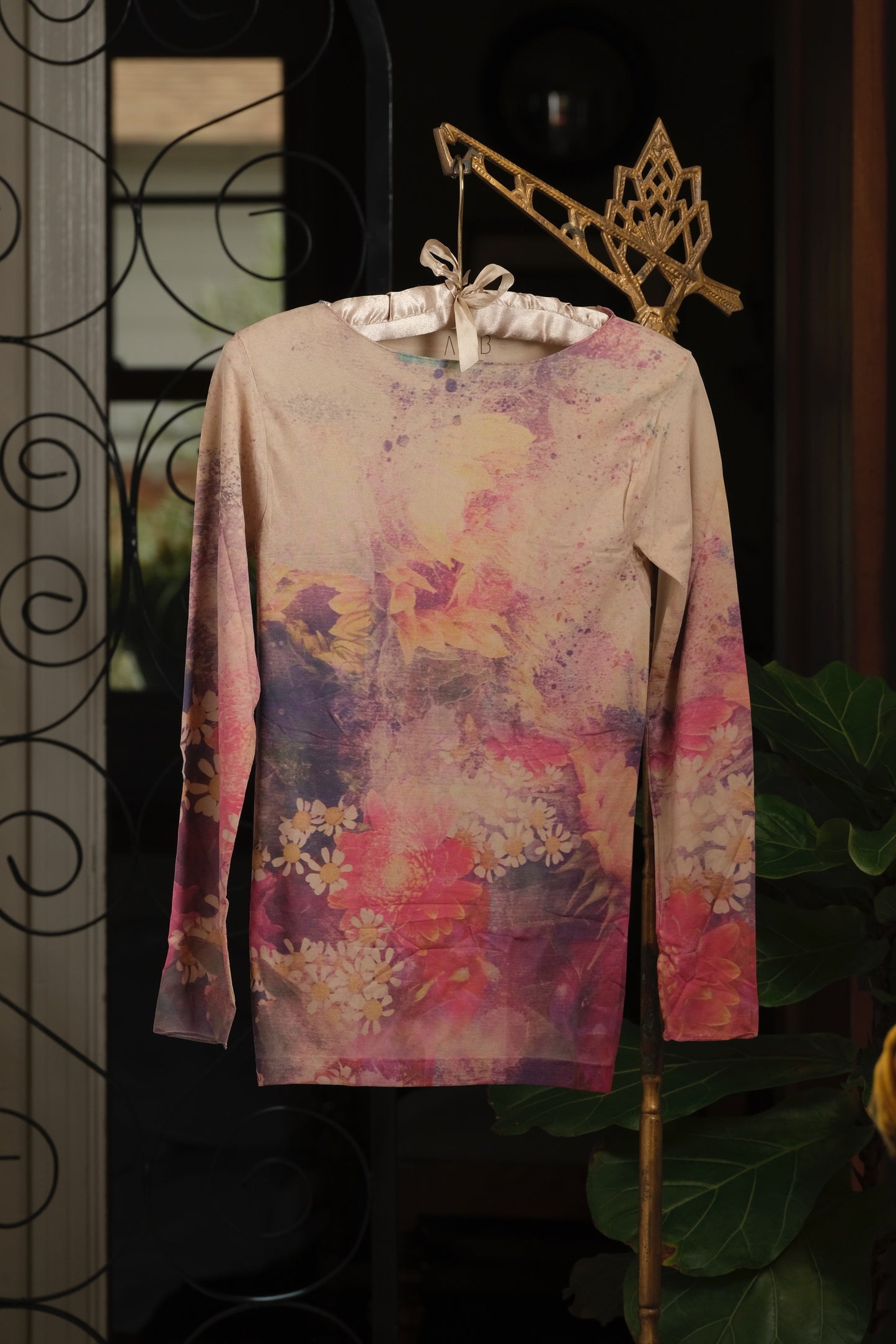 Mesh T Shirt in Ophelia’s Flowers