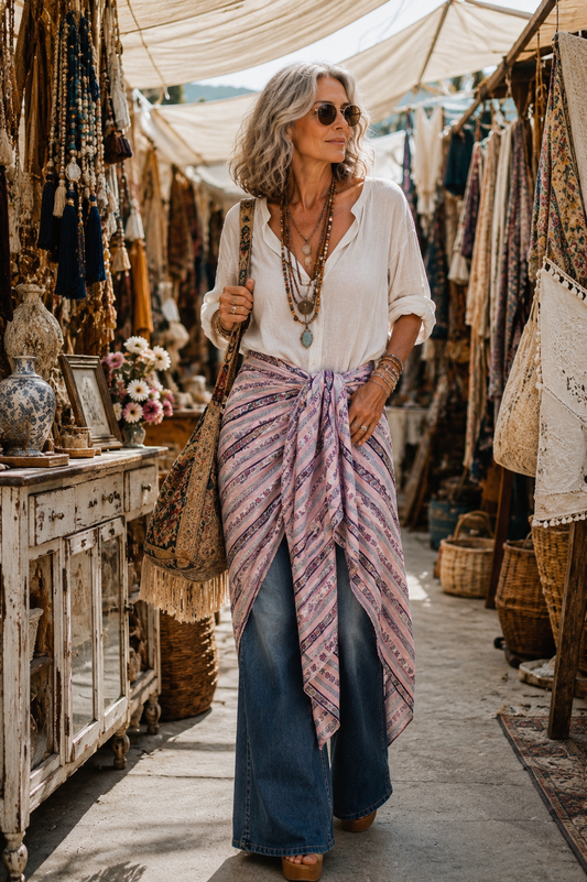 Mint Stripe Sarong