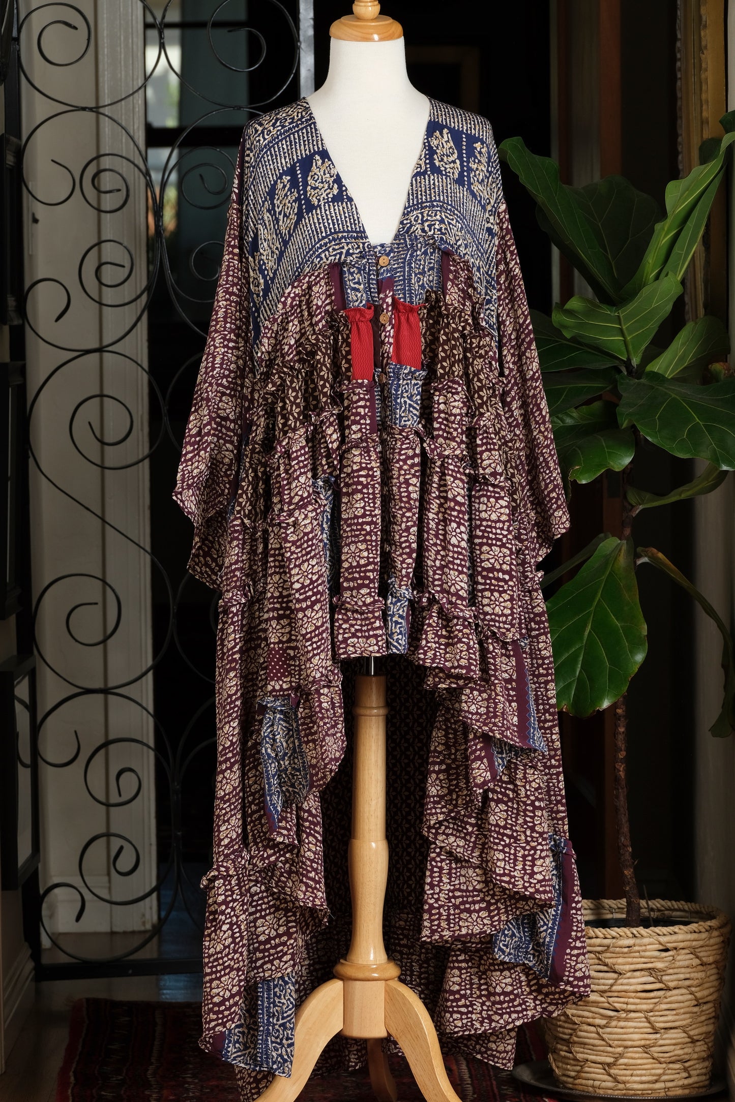 Rhiannon Dress in Tribal Menswear