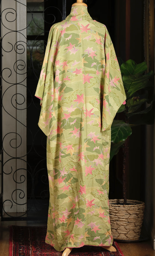 Vintage Kimono in Maple Leaf