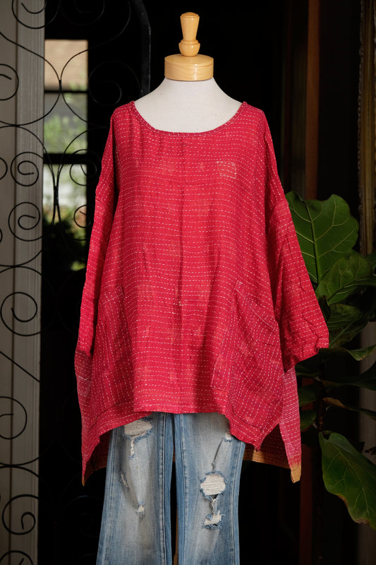 Kantha Pullover in Big Heart