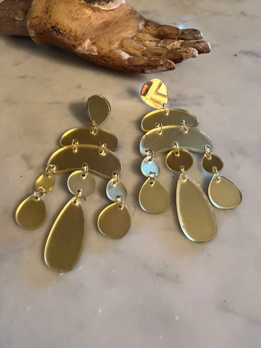 Gold Splash Earring