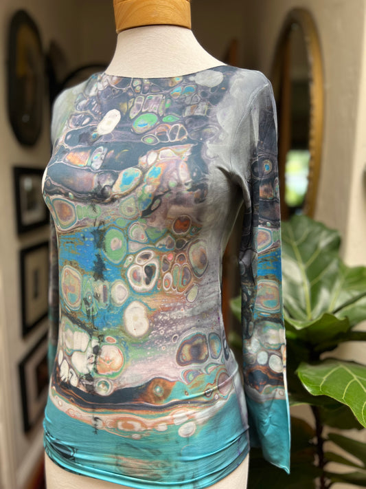 Mesh T in Turquoise Odyssey