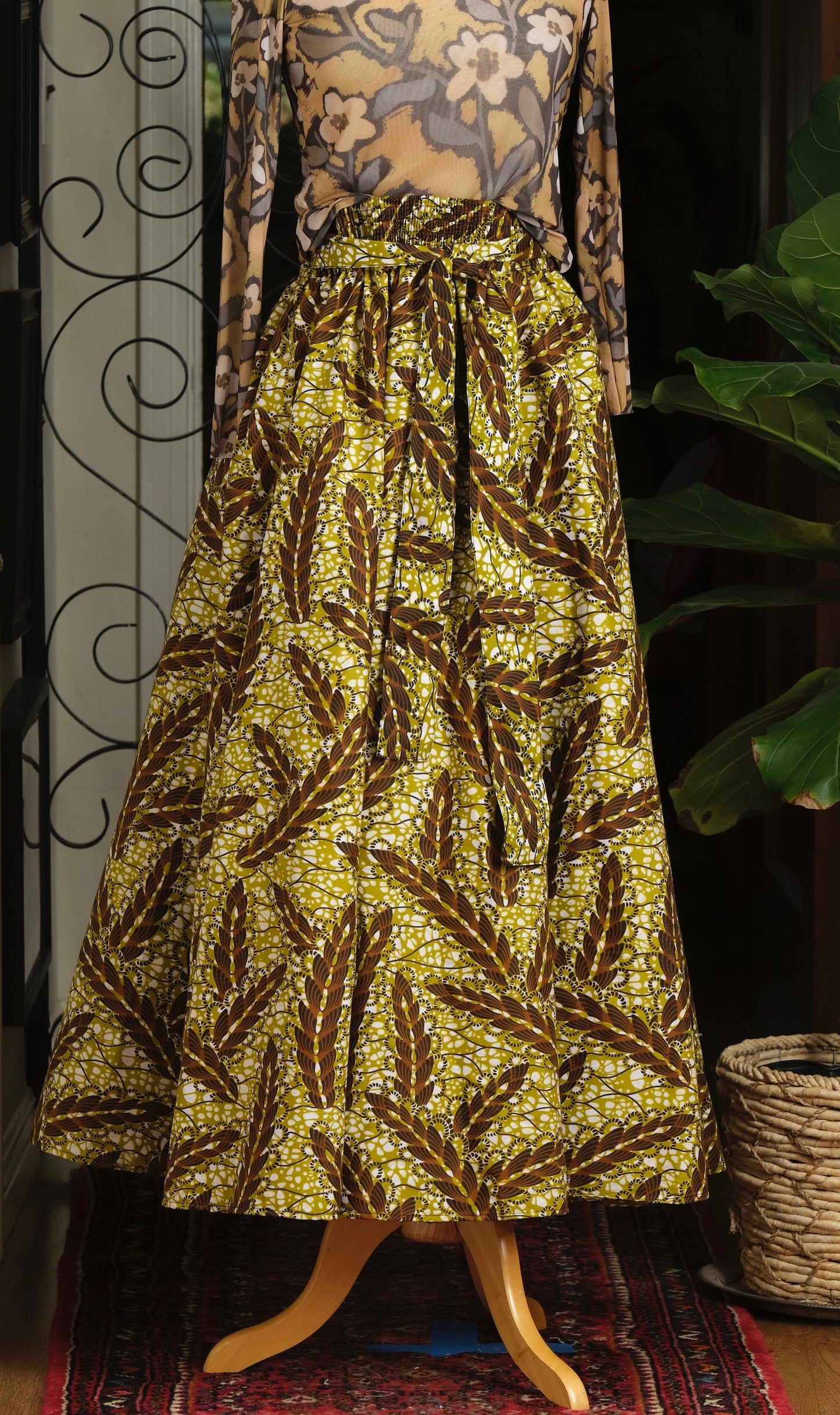 Patio Skirt in Fern Frond