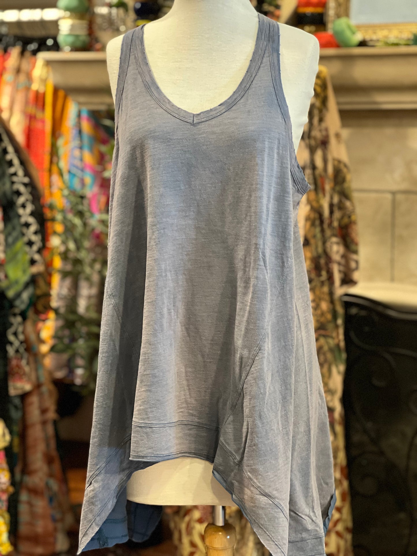 Starla Tank in Faded Blue