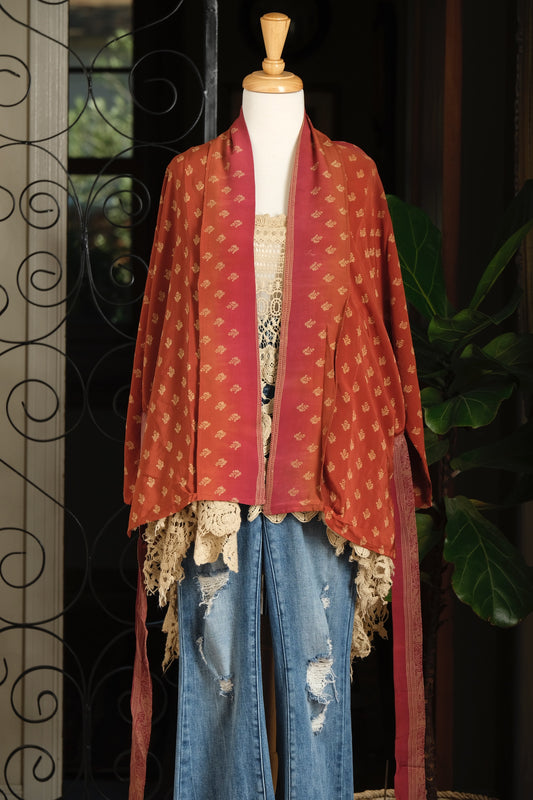 Tie Top in Rust Ombre