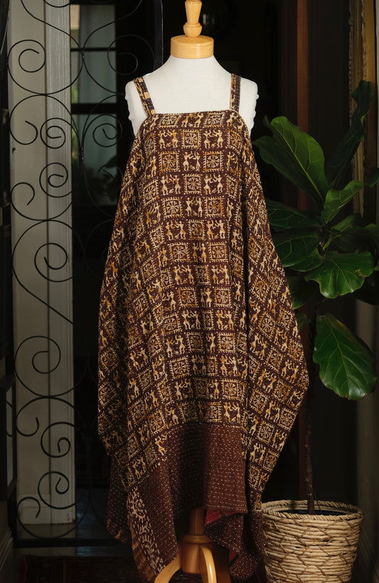 Kantha Maxi Dress in Coco Dance