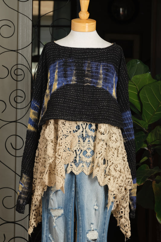 Crop Top in Indigo Eclipse