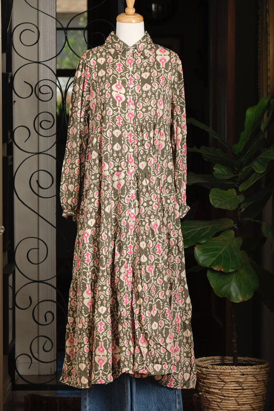 The Tate Dress in Pink Martini