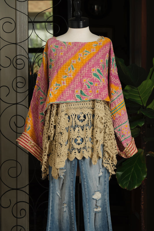 Crop Top in Pink Ombre