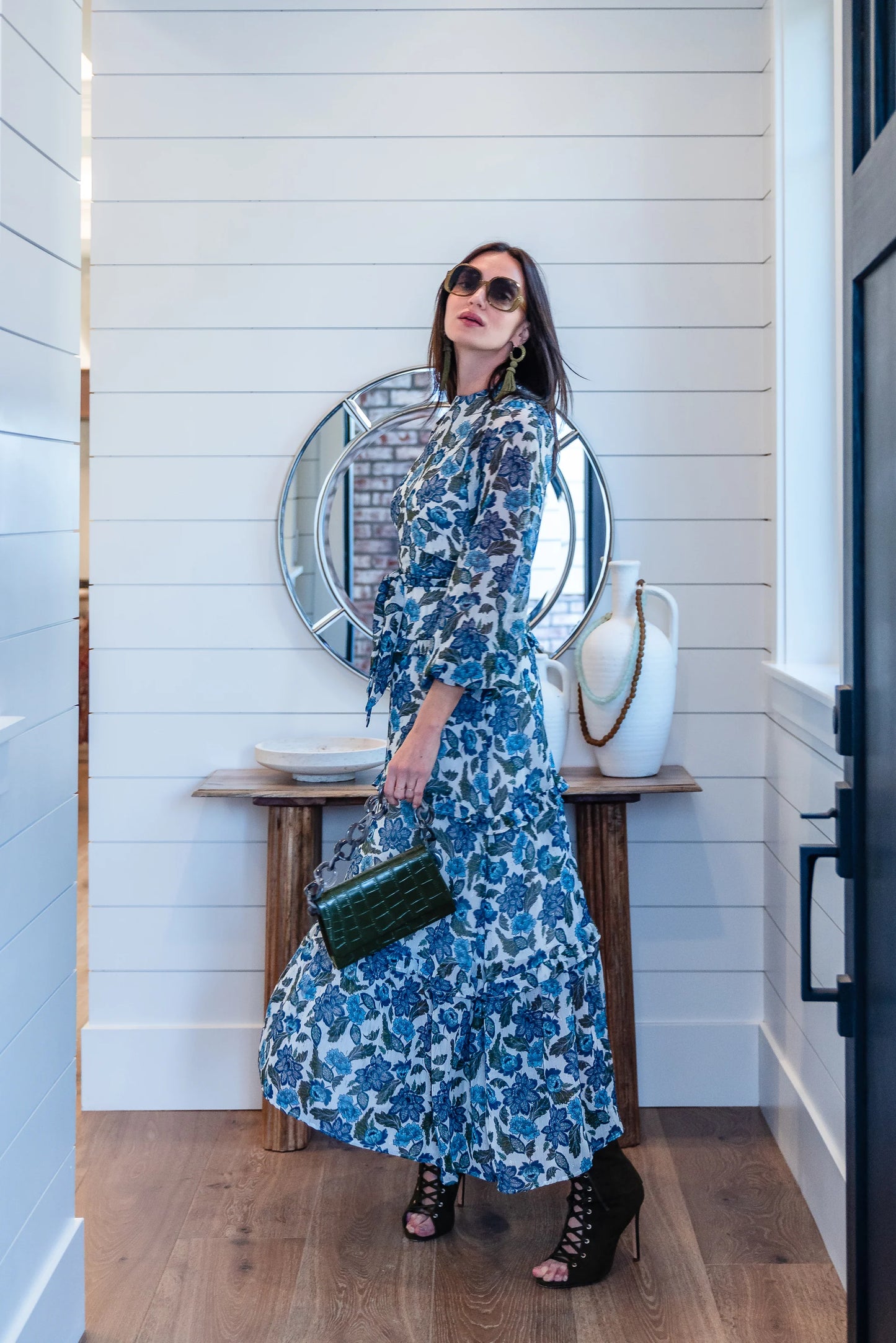 Azurine Blossom Dress by Jennafer Grace