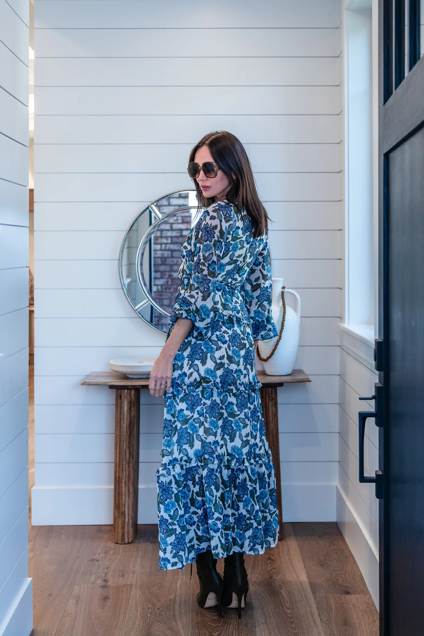 Azurine Blossom Dress by Jennafer Grace