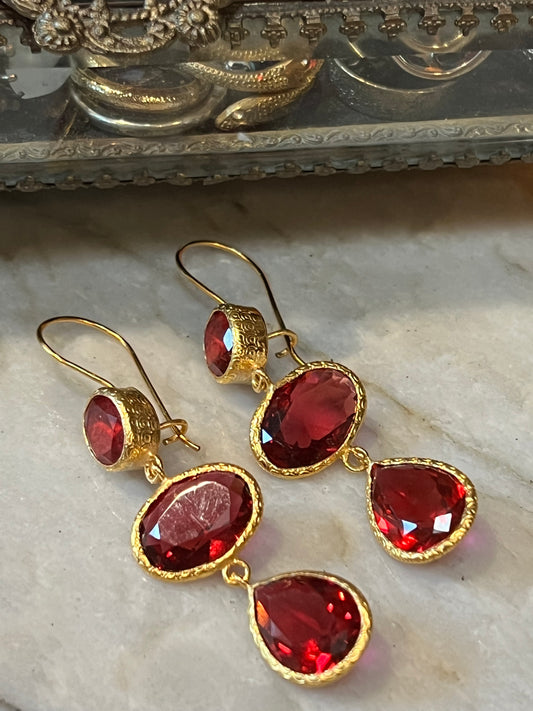 Ruby Antiquity Earring – Chateau Bel Age Boutique