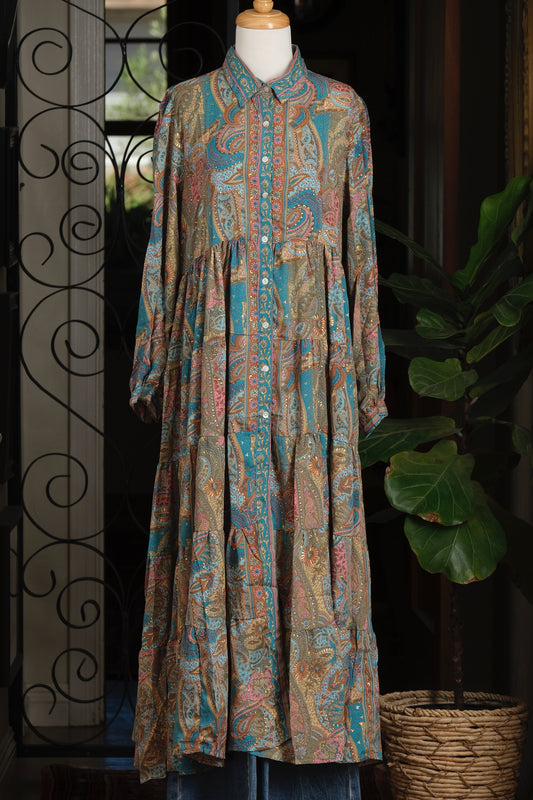 Tate Dress in Sultan’s Turquoise
