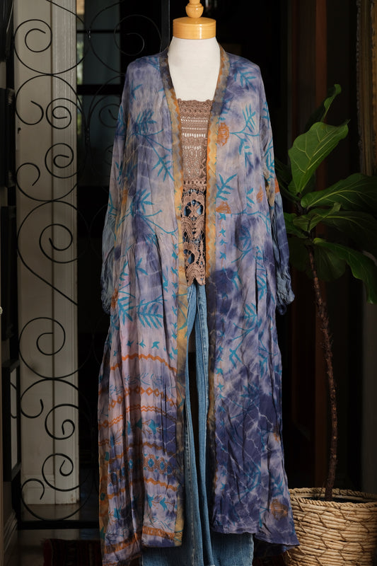 Evermore Duster in Iris Ombre