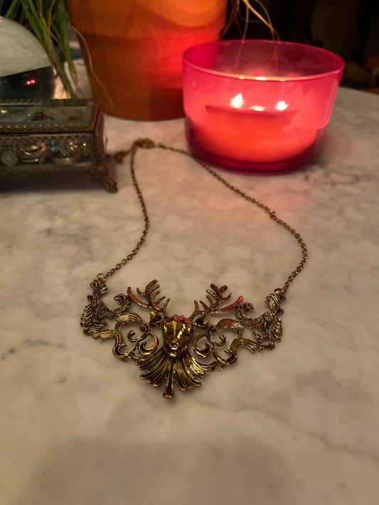 Deer Motif Necklace