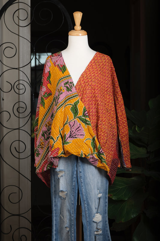 Cross Roads Top in Lavender Flower