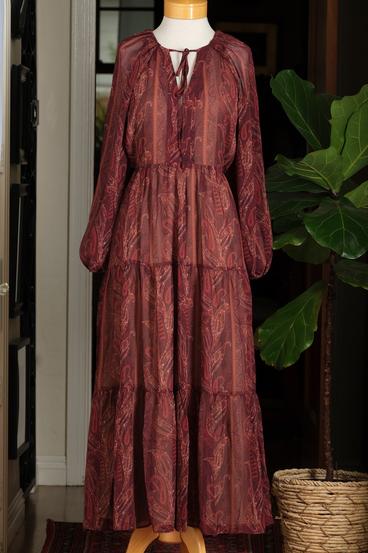 Del Rey Dress in Plum Wine