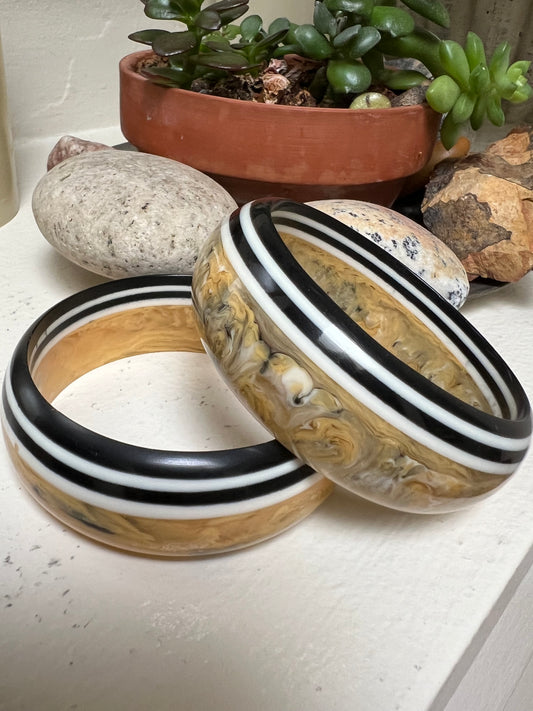 Odette Bangle in Carmel stripe