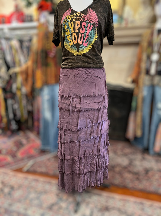 Gatsby Skirt in Plum