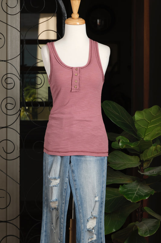 Layering Tank in Old Rose