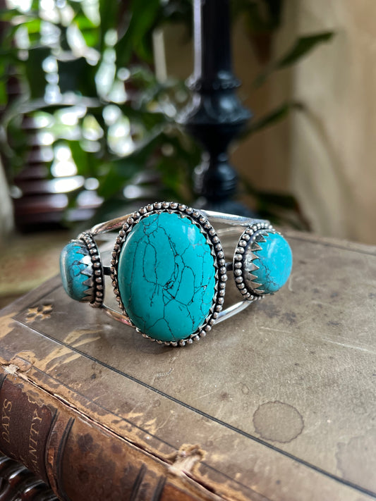 Del Ray Cuff in Turquoise