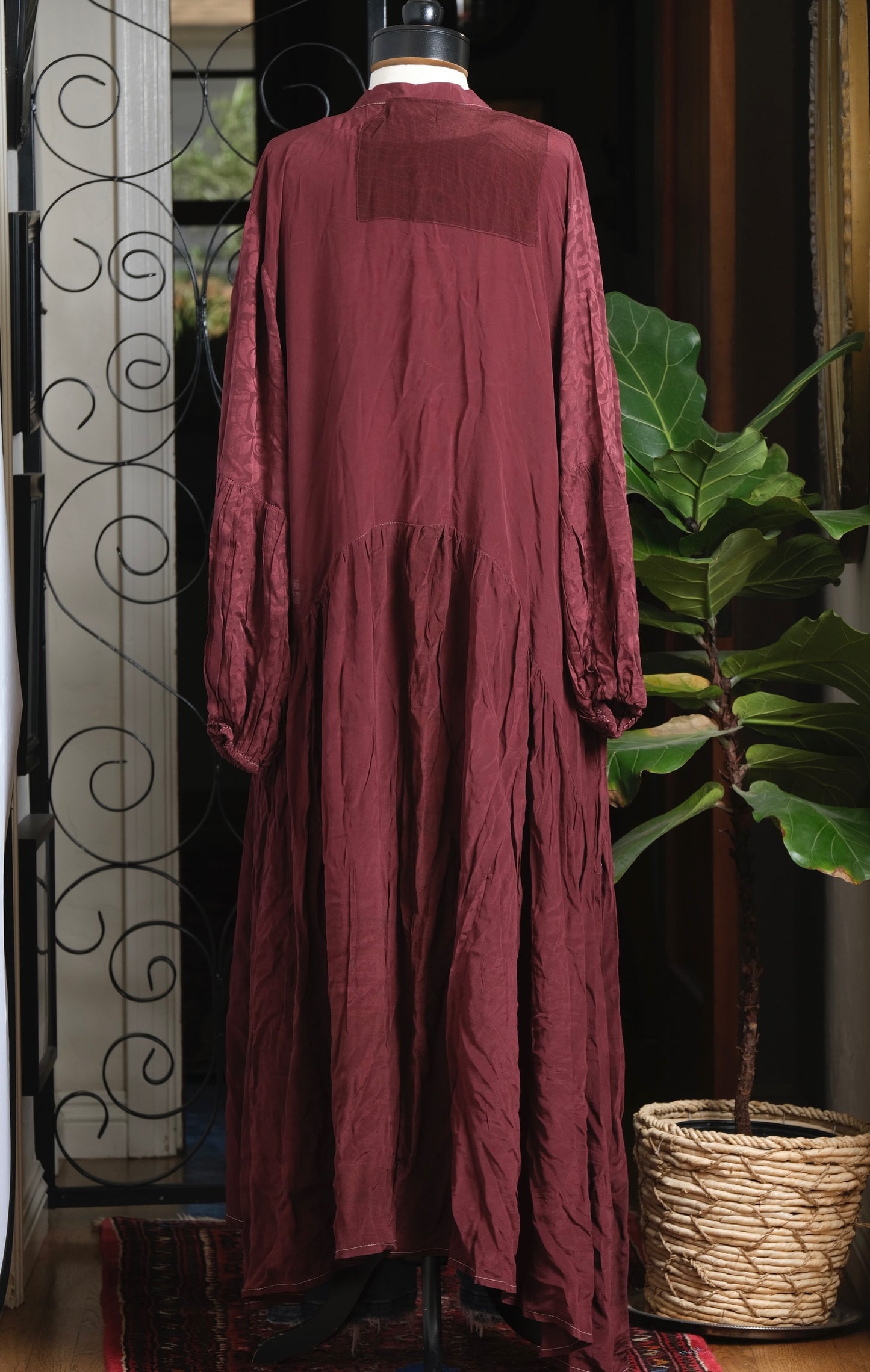 Evermore Duster in Burgundy Patch