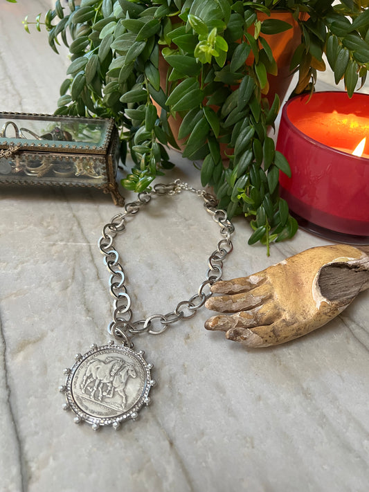 1906 Horse Coin Necklace